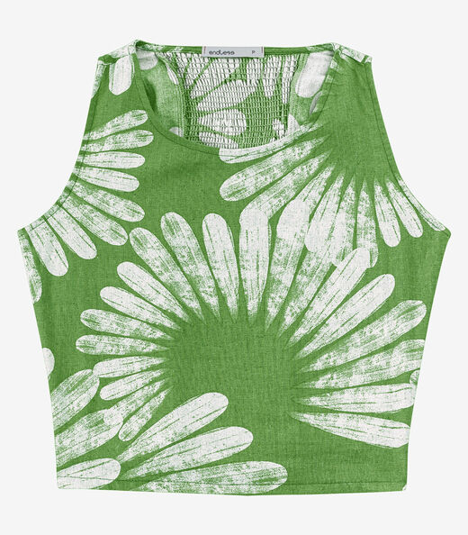 Image_Regata Feminina De Linho Com Lastex Costas Endless Verde