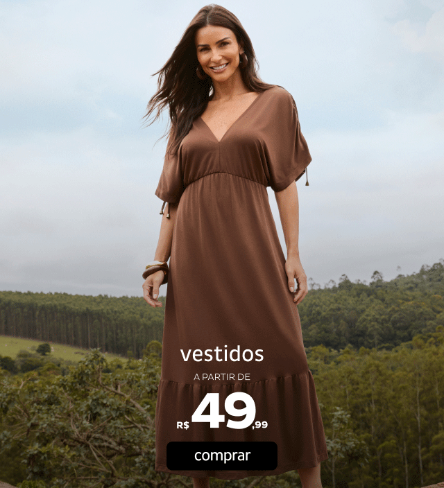 Vestidos a partir de R$49,99