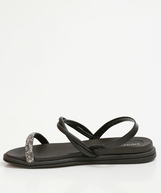 Sandália Feminina Rasteira Strass Beira Rio 