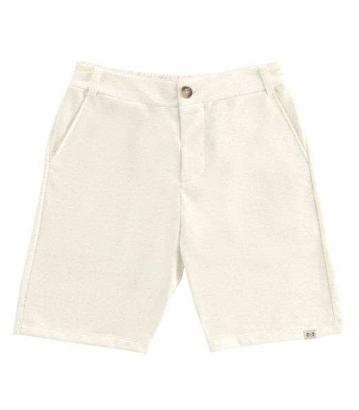 Bermuda juvenil Menino Em Moletinho Minty Bege