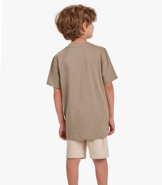 Bermuda Moletom Sarjado Menino Trick Nick Marrom