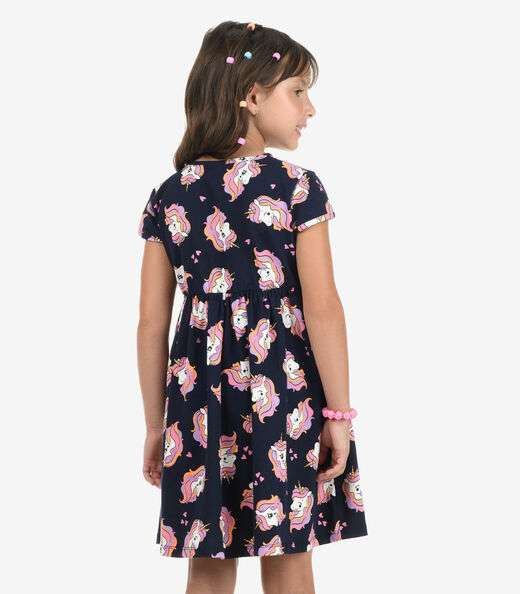 Vestido Cotton Rovi Kids Azul