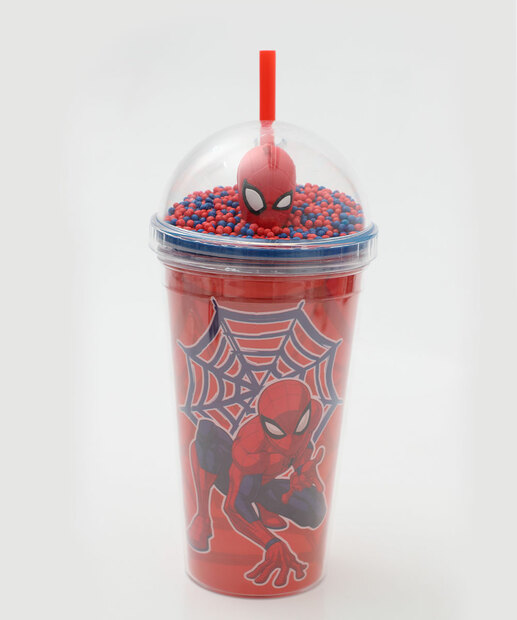 Image_Copo Canudo Homem Aranha 450ML Vermelho