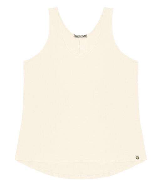 Regata Feminina Plus Size Secret Glam Bege