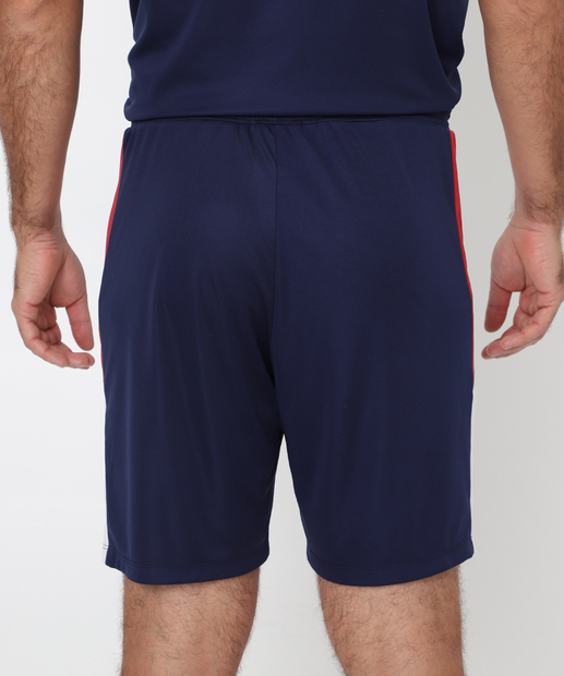 Bermuda Masculina Fitness Recorte Bolsos Marisa Azul