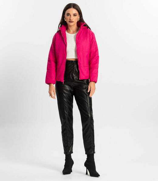 Jaqueta Feminina Com Capuz Endless Rosa