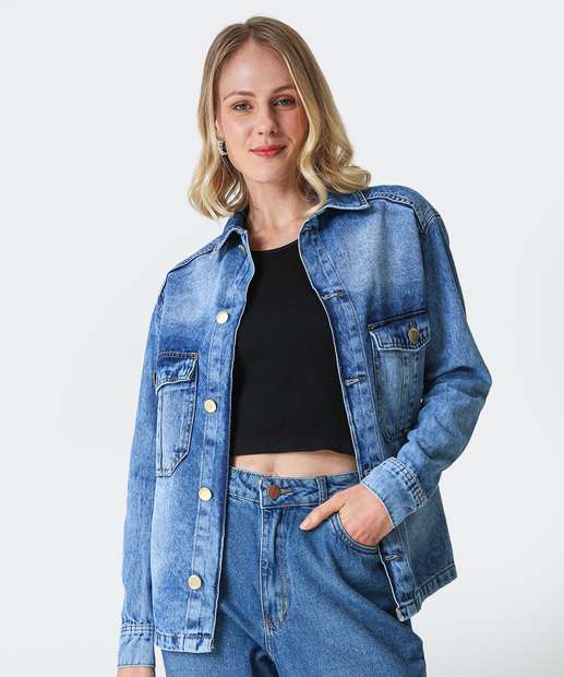 Image_Camisa Feminina Jeans Manga Longa Marisa