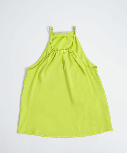 Blusa Regata Feminina Halter Neck Alças Finas Marisa 