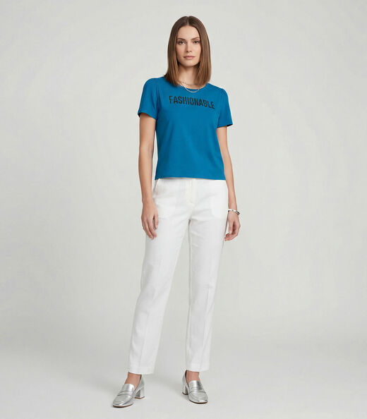 Image_Blusa Feminina Em Visco Tricot Infinita Cor Azul