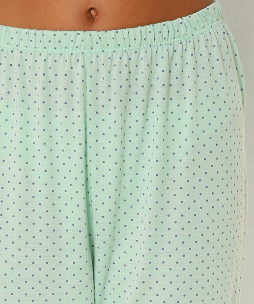 Pijama Feminino Estampa Poá Manga Longa Marisa