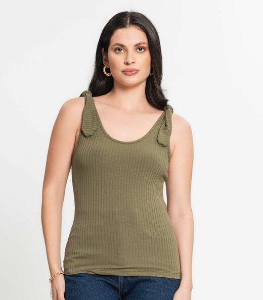 Regata Canelada Feminina Select Verde