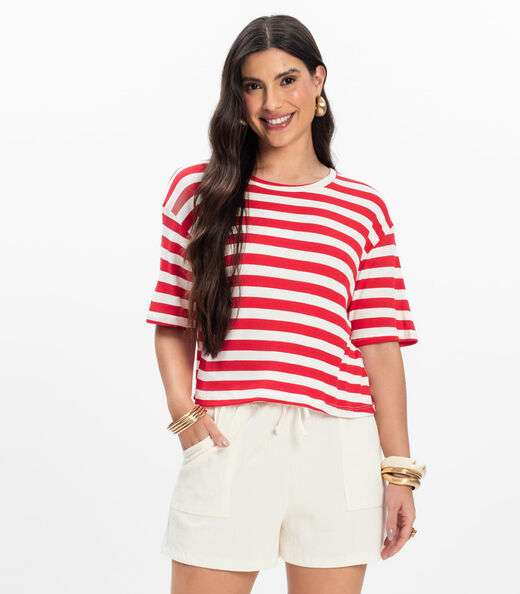 Image_T- Shirt Feminina Canelada Infinita Cor Vermelho