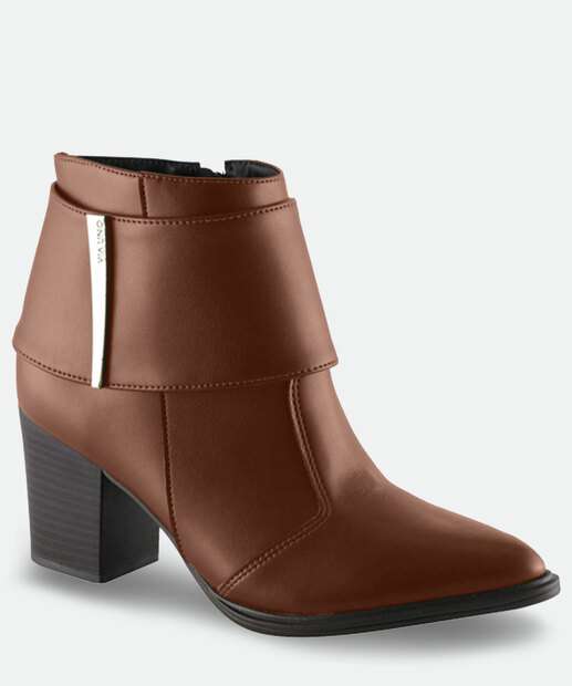 Bota Feminina Cano Curto Salto Grosso Via Uno 