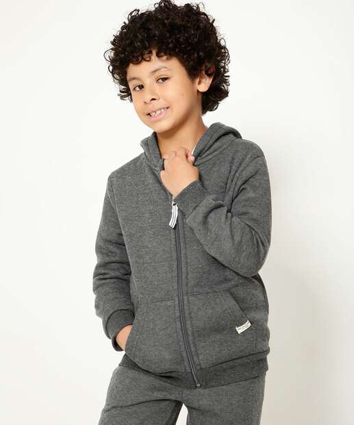 Casaco Infantil Moletom Flanelado MR Tam 4 a 10