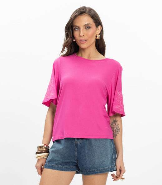 Image_Blusa Viscose Creponada Feminina Endless Rosa