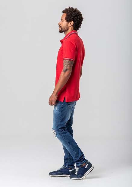 Camiseta Polo Rock e Soda Masculina