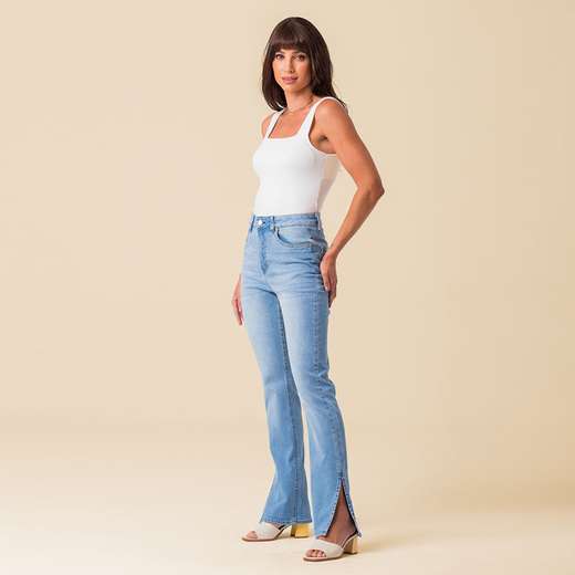 Calça Jeans Reta Feminina Disparate