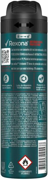 Kit c/9 Unidades de Desodorante Rexona Aero Men Antibacterial 150ml