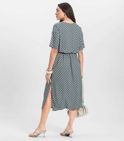 Vestido Midi Infinita Cor Verde