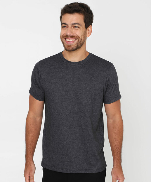 Image_Camiseta Masculina Básica Mescla Marisa Chumbo