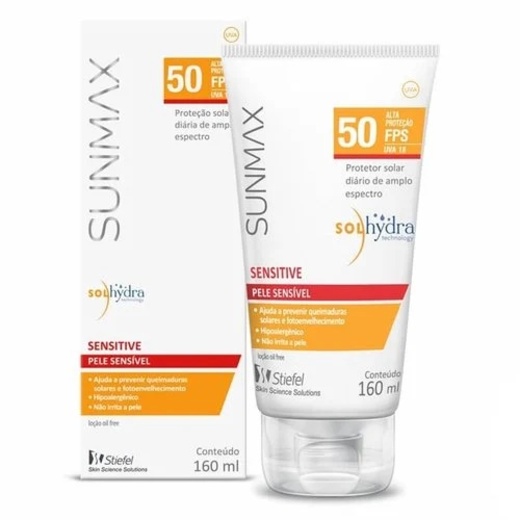 Image_Protetor Solar Sunmax Sensitive Fps 50 Corporal Pele Sensível 160ml