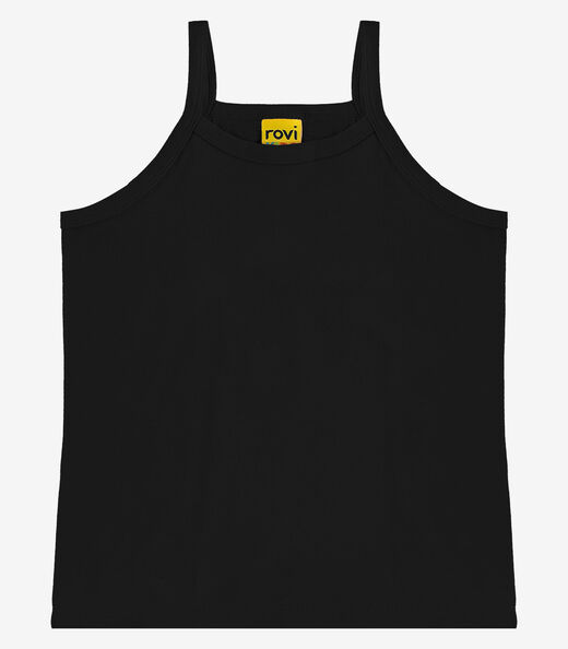 Regata De Alça Infantil Feminina Rovi Kids Preto