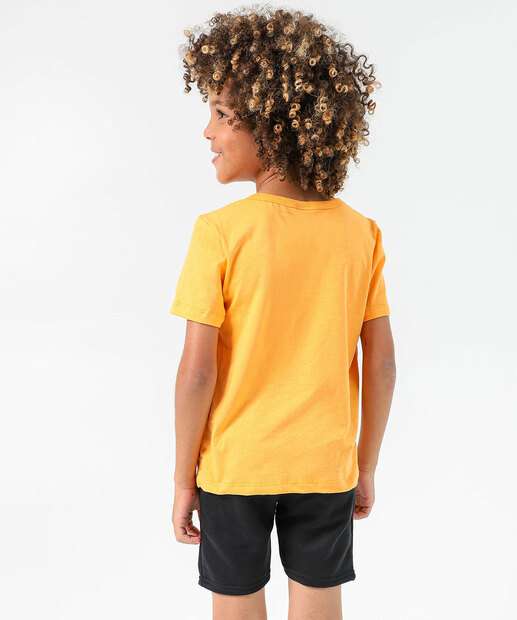 Conjunto Infantil Dinossauro Marisa Tam 4 a 10 Laranja