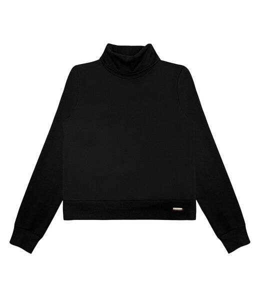 Blusão Feminino Em Moletom Rovitex Preto