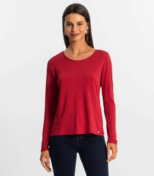 Image_Blusa Feminina Manga Longa Rovitex Vermelho