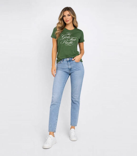 Blusa Feminina Com Estampa Localizada Infinita Cor Verde