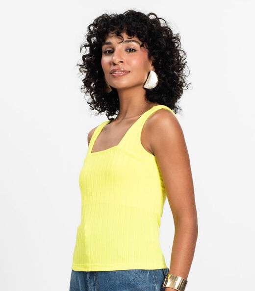 Regata Canelada Feminina Infinita Cor Verde