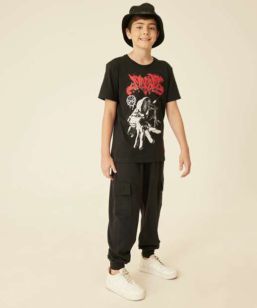 Camiseta Juvenil Homem Aranha Marvel Tam 10 a 16