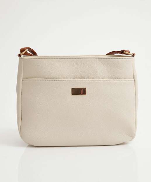 Bolsa Transversal Crossbody Feminina Marisa Off White