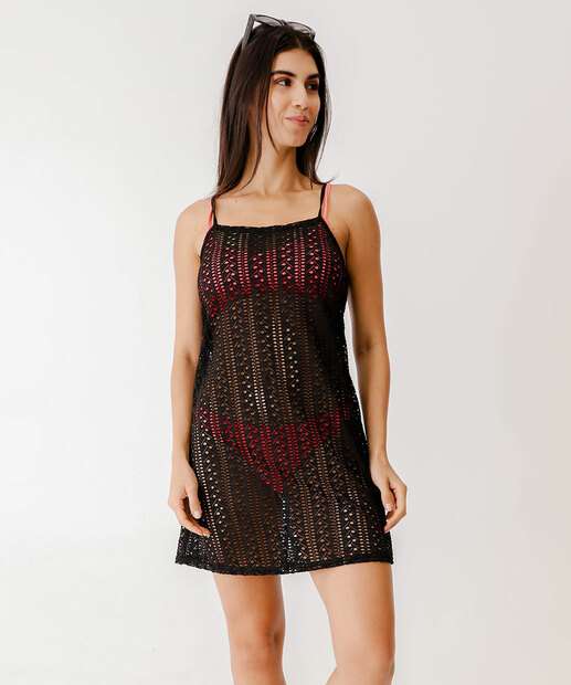  Vestido Saída de Praia Marisa Preto