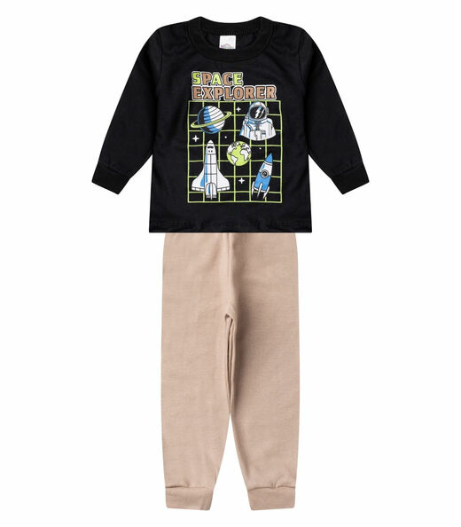 Image_Conjunto Menino Blusa Longa E Calça Select Preto