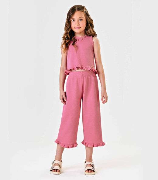 Image_Conjunto Menina Regata Com Pantacourt Trick Nick Rosa