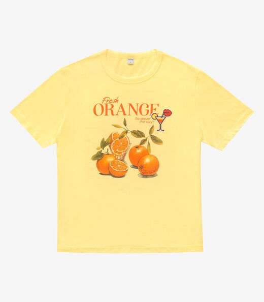 Image_T- Shirt Meia Malha Feminina Rovitex Amarelo