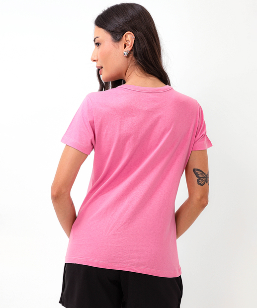Camiseta Feminina Estampa Bambi Disney Rosa