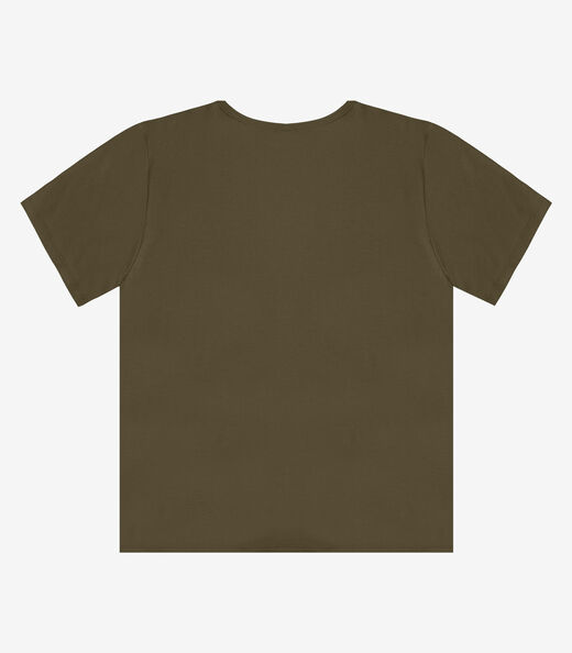 Blusa Feminina Manga Curta Infinita Cor Verde