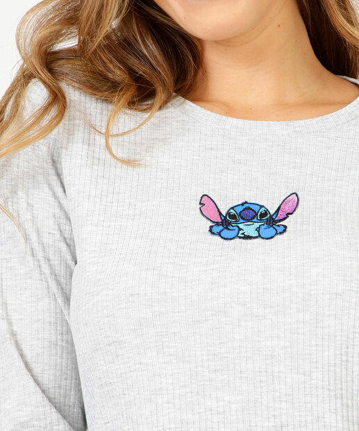 Pijama Feminino Stitch Manga Longa Disney