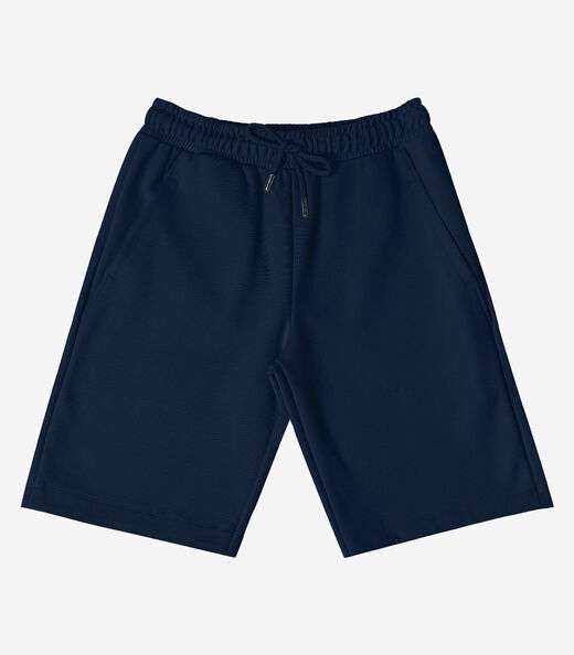Bermuda Juvenil Em Piquet Verona Masculina Minty Azul
