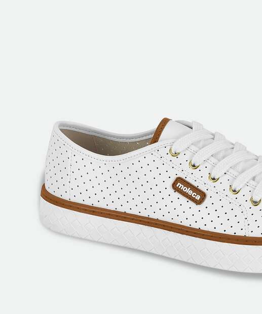 Tênis Casual Feminino Moleca Branco