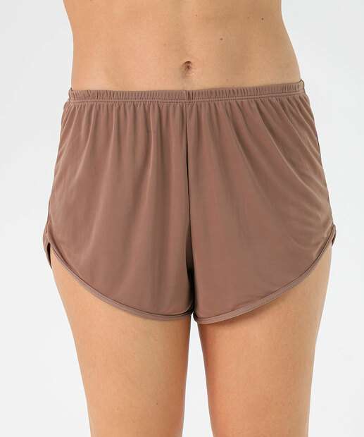 Baby Doll Liganete Estampa Poá Delrio Bege