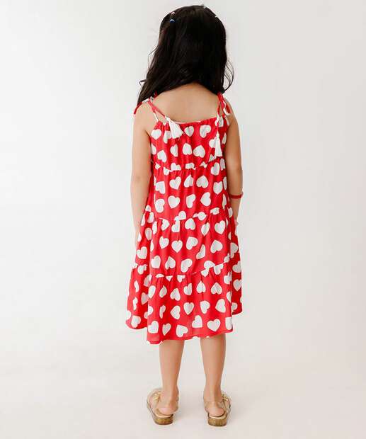 Vestido Infantil Estampado Tam 4 a 10