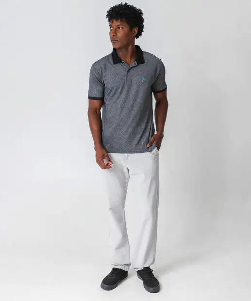 Polo Masculina Sortida Manga Curta 