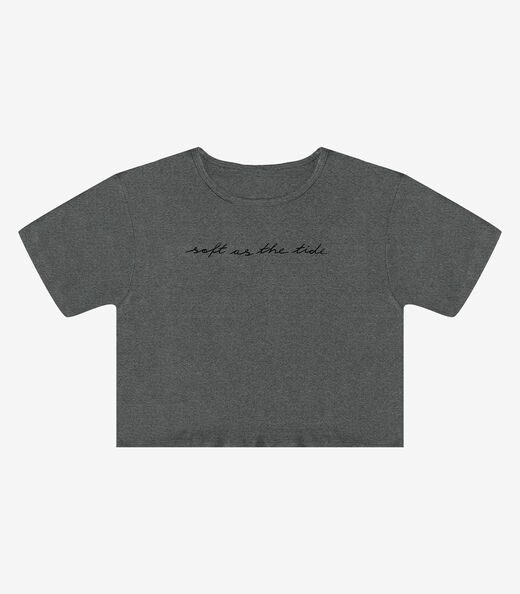 Blusa Feminina em Molecotton Viscose Infinita Cor Cinza