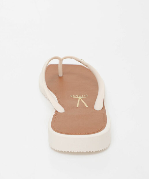 Rasteirinha Feminina Vizzano Off White