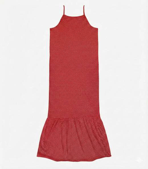 Vestido Longo Feminino Estampado Select Vermelho
