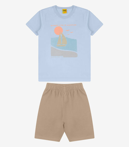 Image_Conjunto Camiseta com Bermuda Menino Rovi Kids Azul
