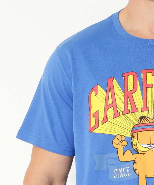 Camiseta Masculina Estampada Garfield
